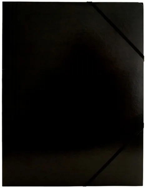 BNT kuminauhalla suljettava kansio Kartonki musta A4