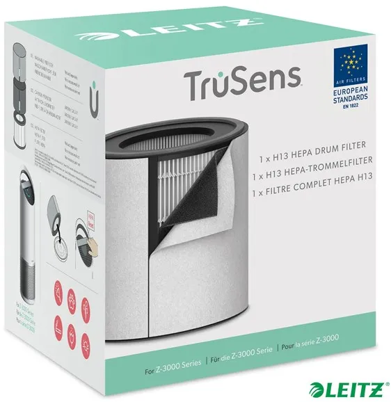 Leitz Vaihto 3-in-1 H13 HEPA-suodatin TruSens Z-3000 suurelle ilmanpuhdistimelle