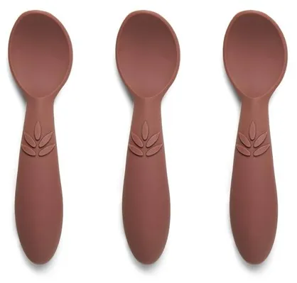 Nuuroo Ella silikonilusikat 3 kpl - Mahogany