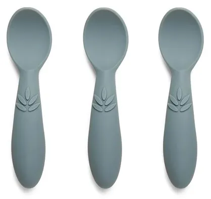 Nuuroo Ella silikonilusikat 3 kpl - Lyijy